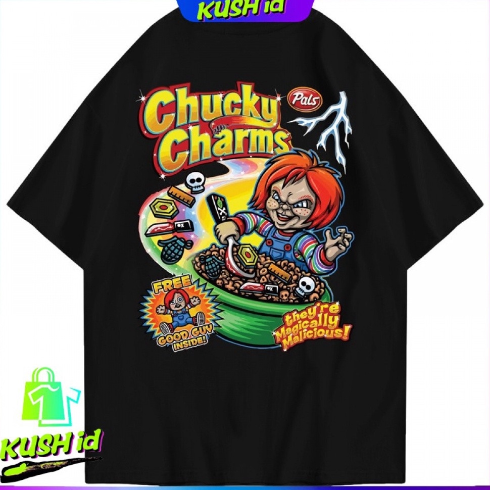 KODE U93Q KUSH id Oversized Chucky Tshirt  Kaos Streetwear Unisex Tee