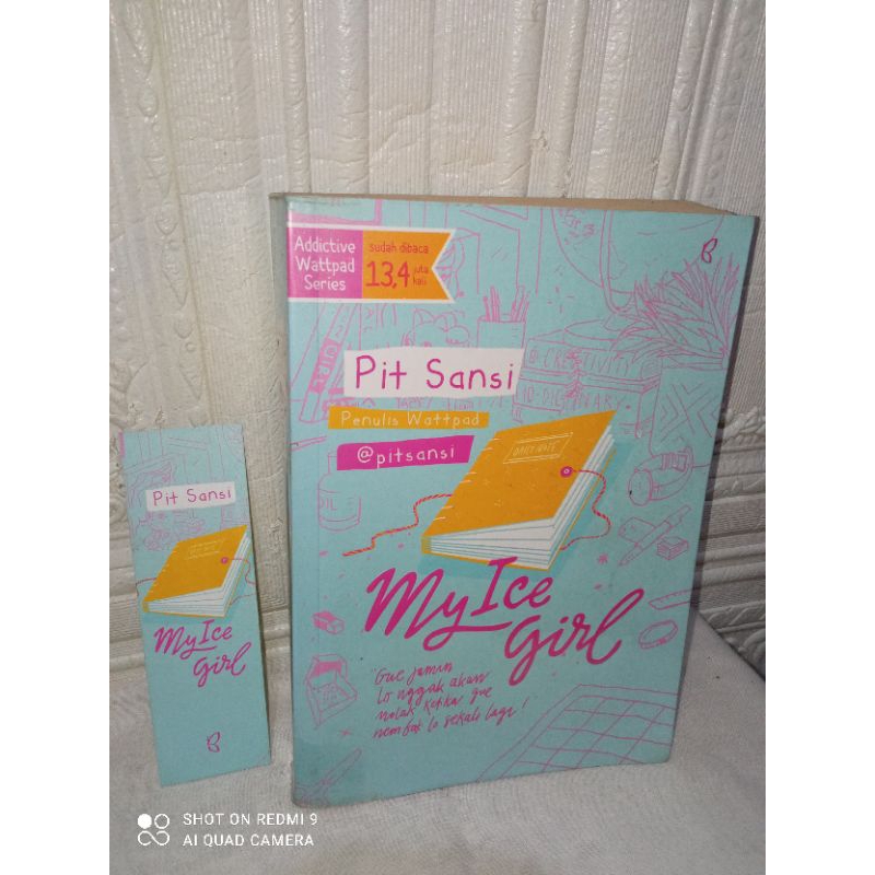 Preloved ORIGINAL Novel My Ice Girl by Pit Sansi Bekas Penerbit Bentang Belia Second Unhaul PL Buku 