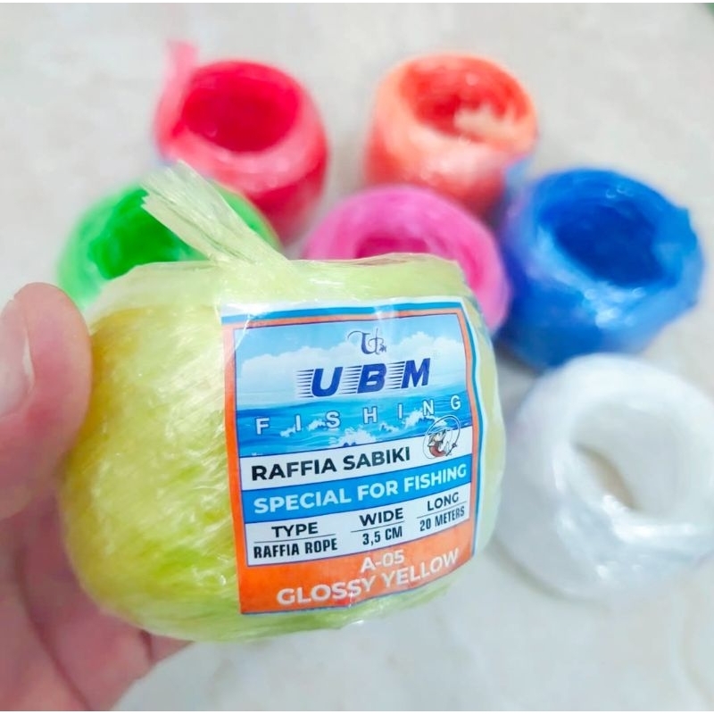 Tali Rafia Cap UBM Rafia terlaris umpan ikan umpan sabiki tali rafia bangka tali rafia umpan ikan um