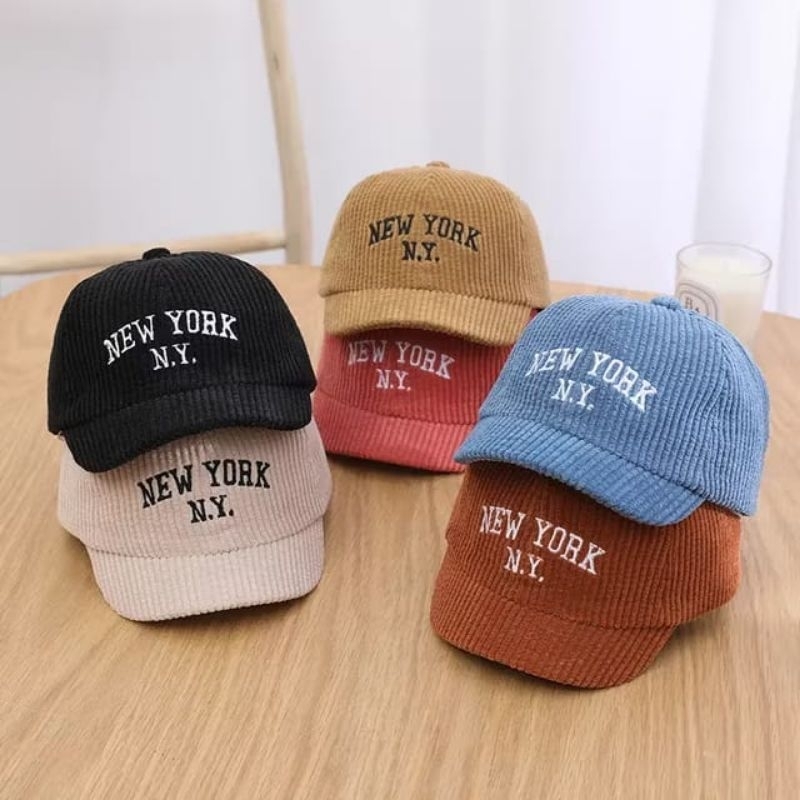 Topi Anak Corduroy Unisex 6 bulan - 3 Tahun Laki laki Perempuan Ala Korea Fashion Bayi Balita Premiu