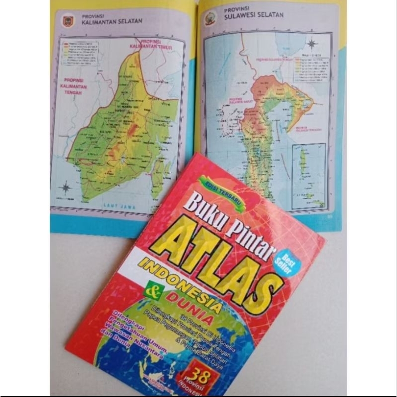 Buku Atlas Indonesia dan Dunia 38 Provinsi Termurah