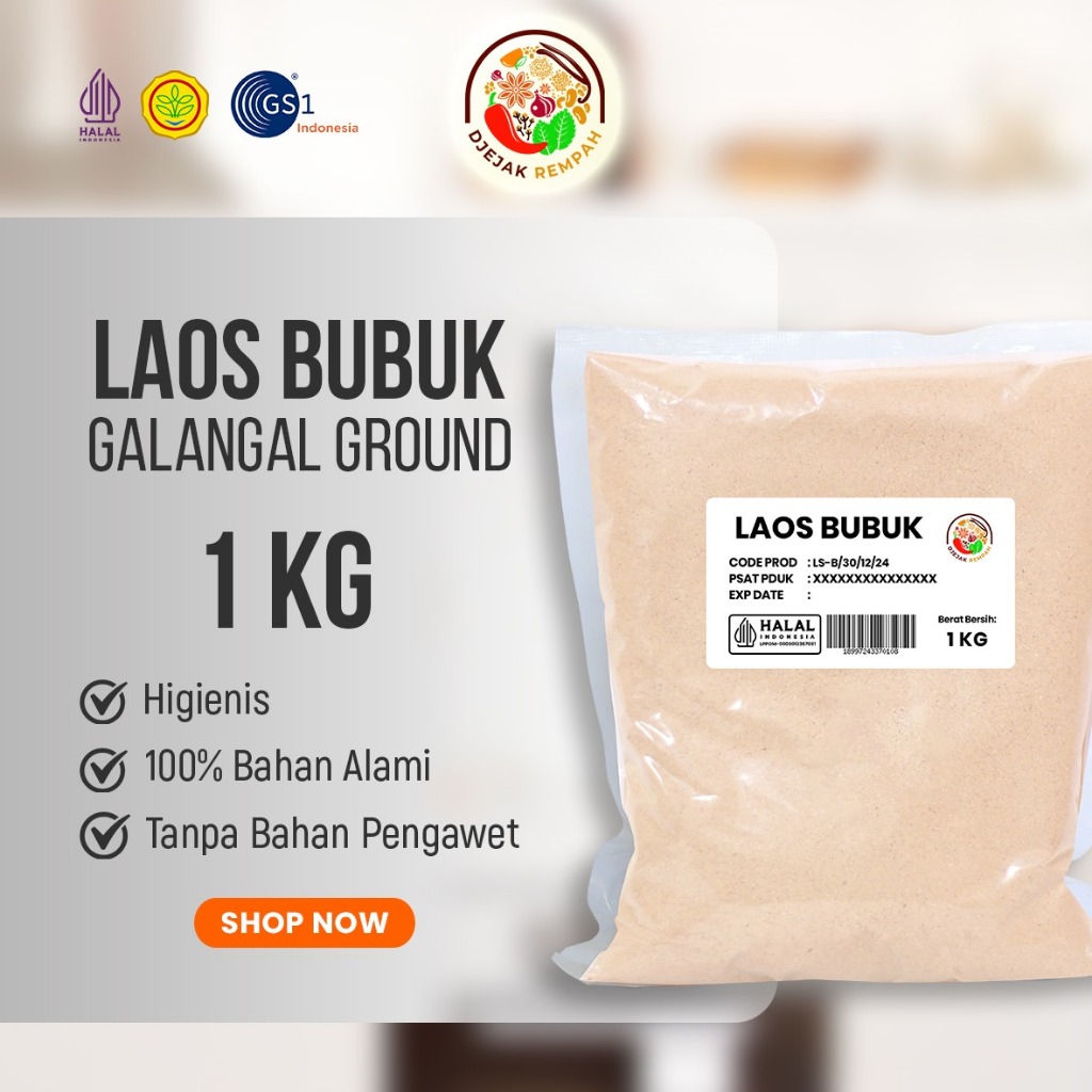 

Laos Bubuk / Lengkuas Bubuk / Galangal Powder (Kemasan 100 Gr - 1 kg)