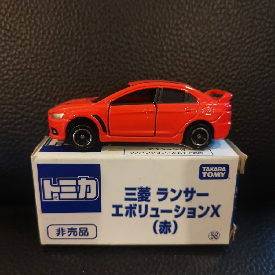 Tomica Mitsubishi Lancer Evolution X Merah Tomica Expo 2015 red