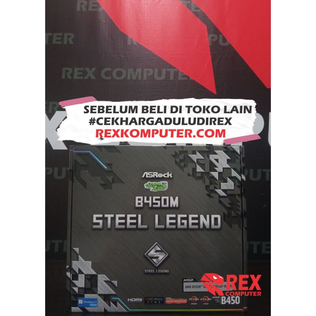 MAINBOARD ASROCK B450M STEEL LEGEND