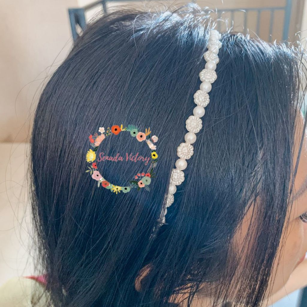 Senada Victory Bando Bunga Mutiara Putih SVB0030