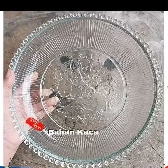 piring saji kaca /piring lauk/piring kaca
