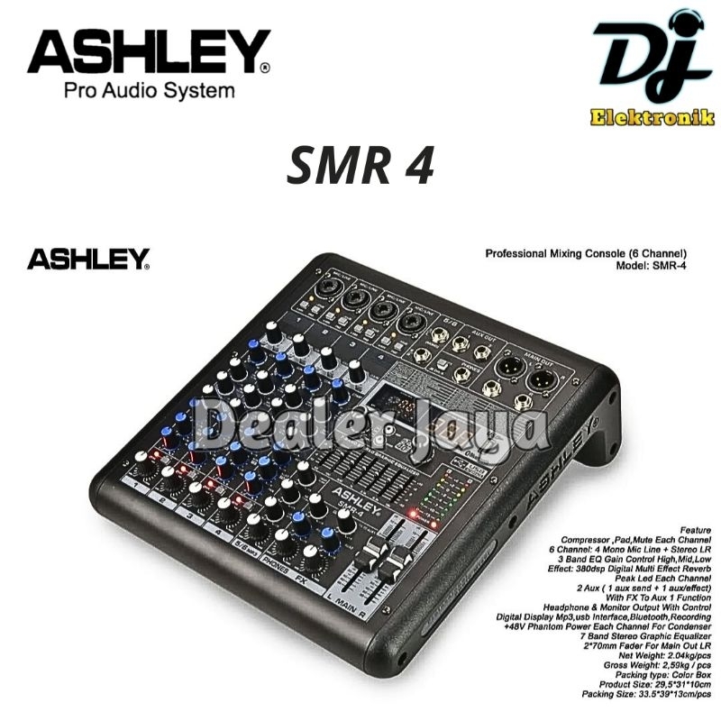 Mixer Analog Ashley SMR 4 / SMR-4 / SMR4 - 4 channel