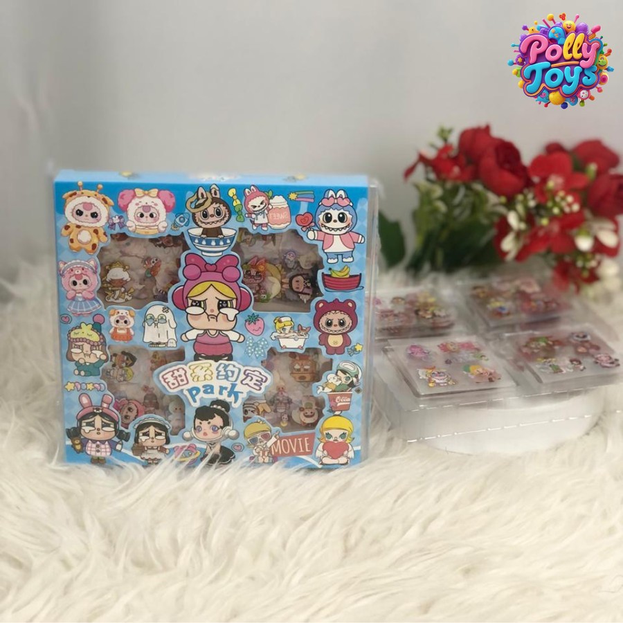 

Sticker Cry Baby Sanrio Melody Labubu Scrapbook Terbaru 100 Lembar Sticker