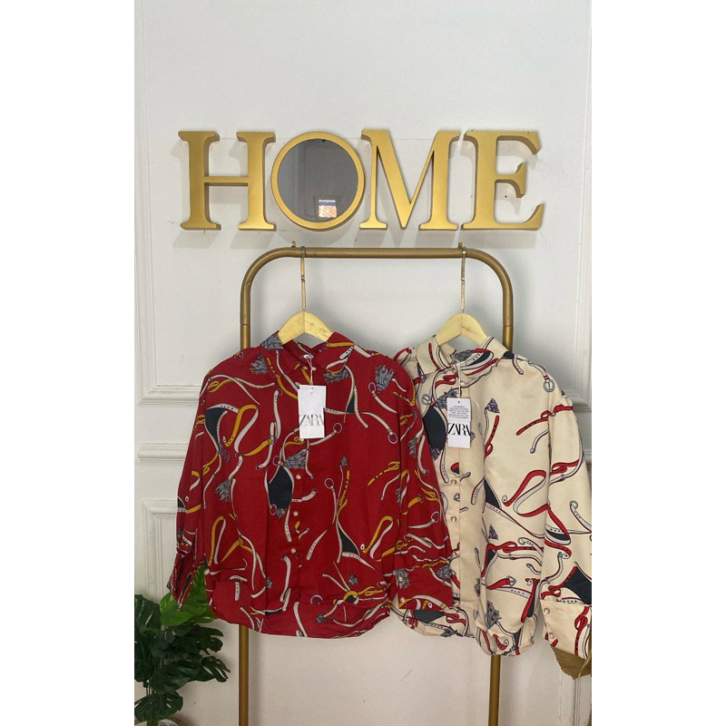 atasan zara motif kunci