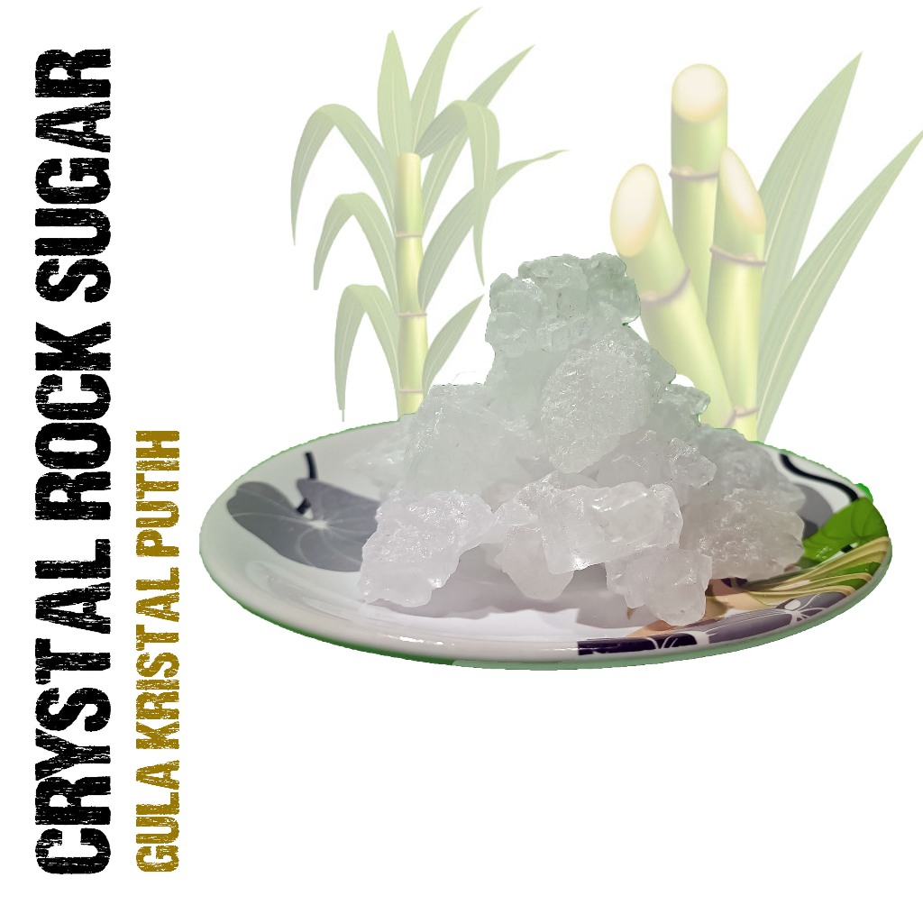 

Gula Batu Kristal Putih 1 Kg Organik Tetesan Tebu Alami