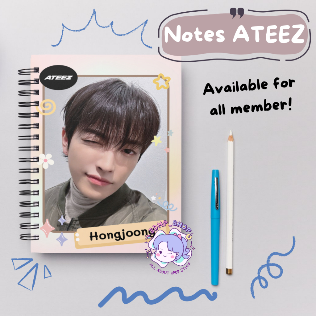 

Notes Buku Tulis Ateez Permember HongJoong Jongho Mingi San Wonyoung Seonghwa Yeosang Yunho