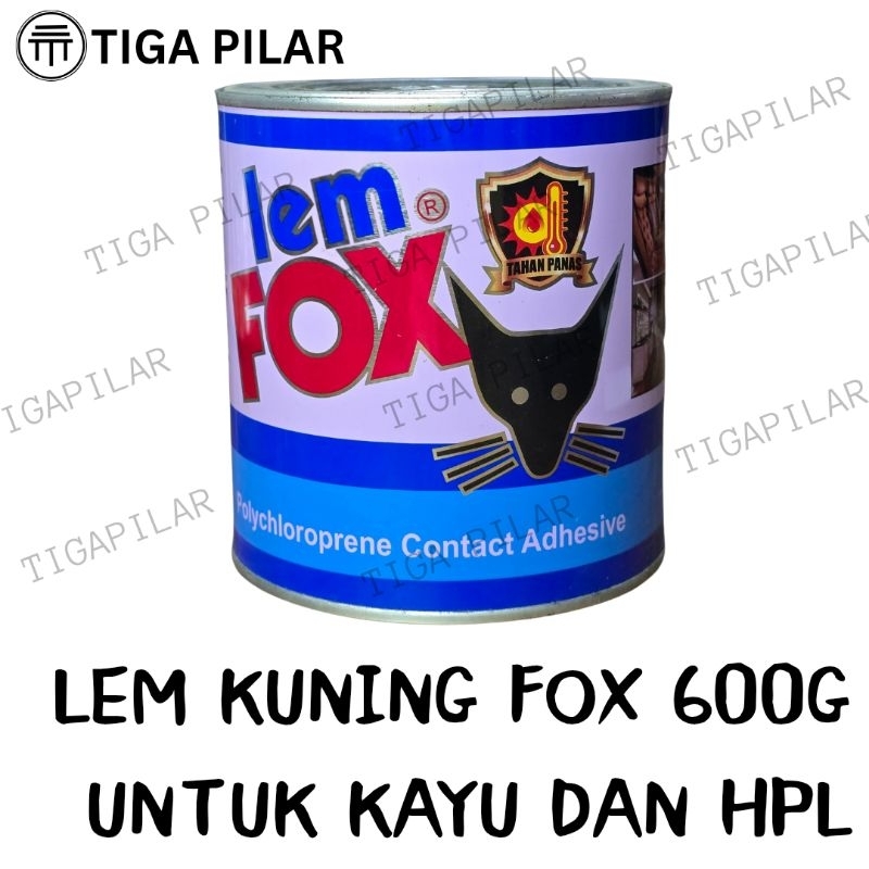 

LEM FOX BIRU GALON KECIL 600GR LEM KUNING HPL BUSA KULIT VINYL