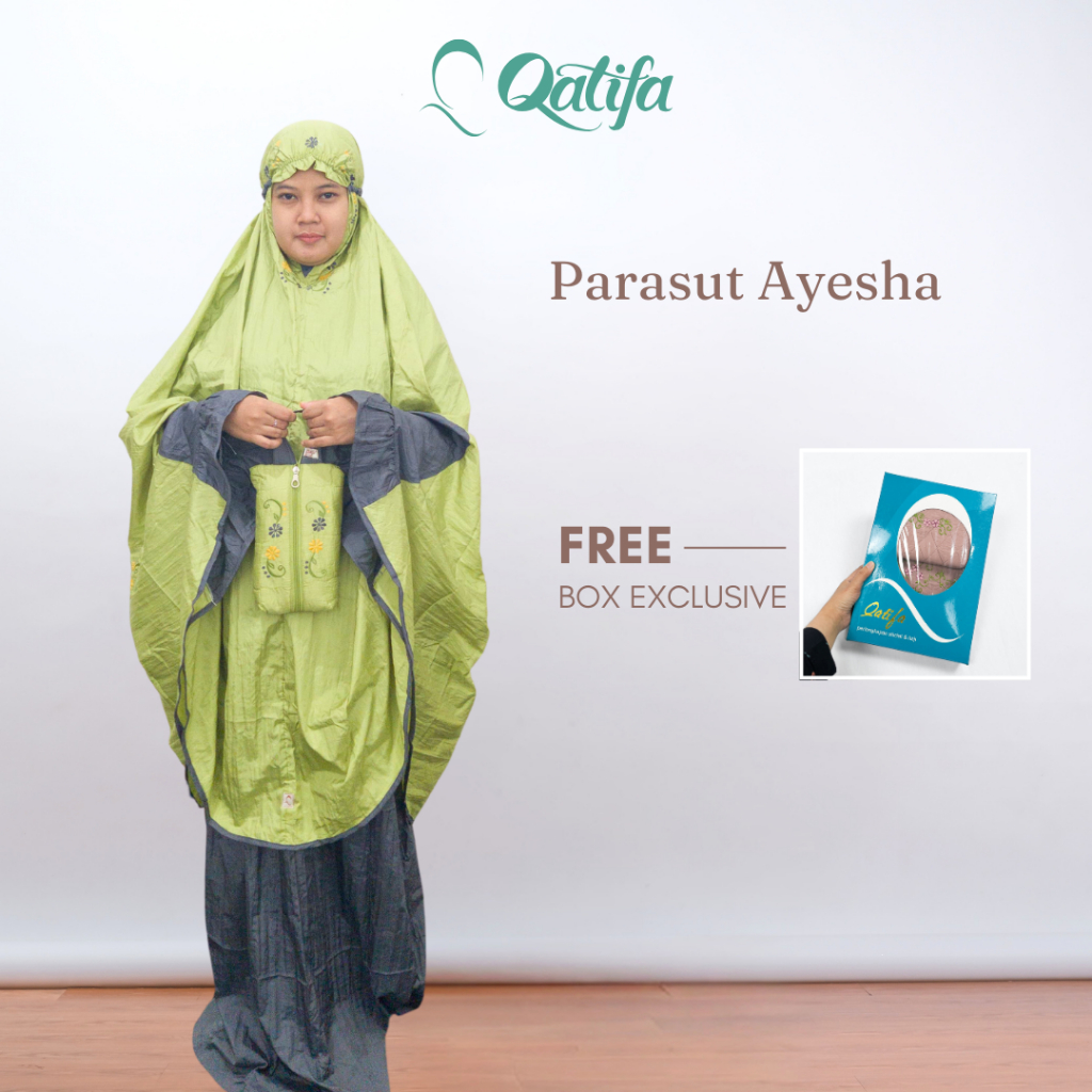 Qatifa Mukena - Mukena Parasut Bordir Ayesha