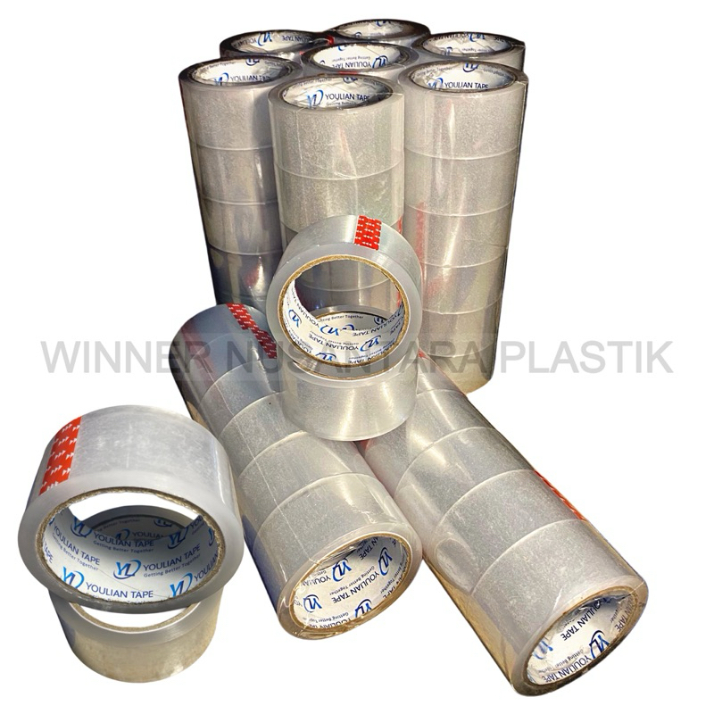 

LAKBAN BENING TAPE YOULIAN/ISOLASI MURAH 1 SLOP ISI 6 PCS