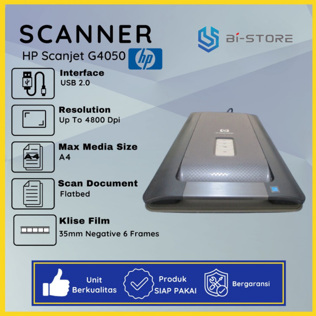 Scanner Hp Scanjet G4050 Harga Obral Support Scan Berwarna Ukuran A4 - HP Scanjet G2410 Siap pakai