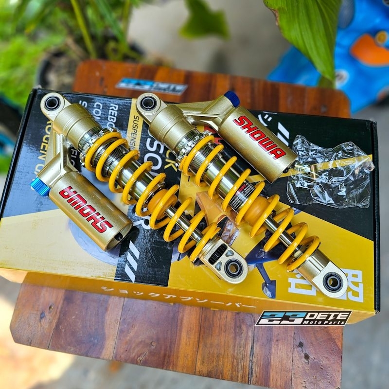 shock belakang showa kuning CB400 size 32,5cm 325mm doble klik fungsi