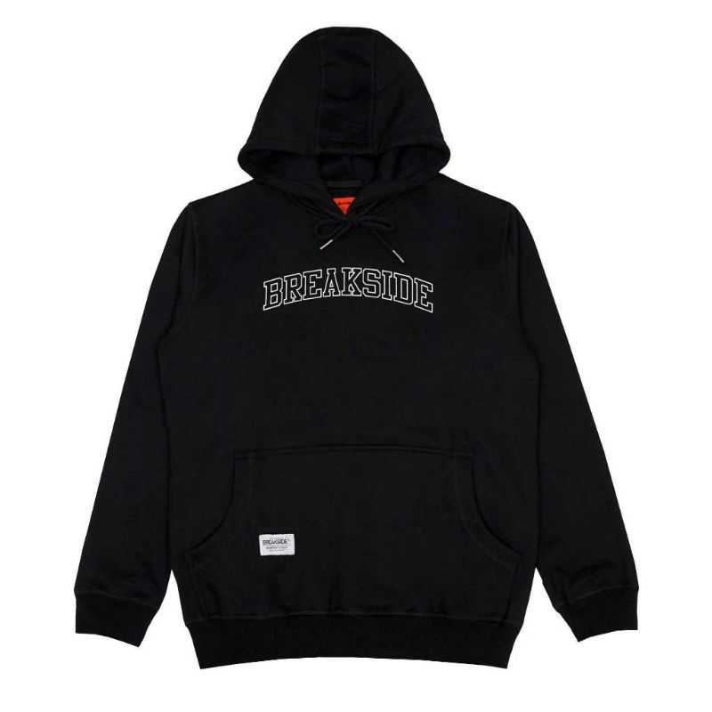 Breakside Unlimited Pullover Hoodie Black Cotton Sweater Pria Wanita