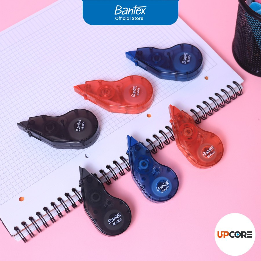 

Bantex Correction Tape / Tip Ex Kertas Tanpa Suara Daya Rekat Kuat ( # BE400....)