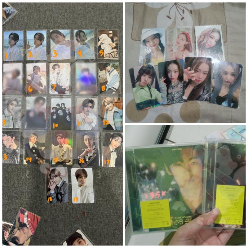 Photocard Official pc ENHYPEN AESPA IVE STAYC jake sunghoon ni-ki sunoo isa wonyoung garam rei ningn