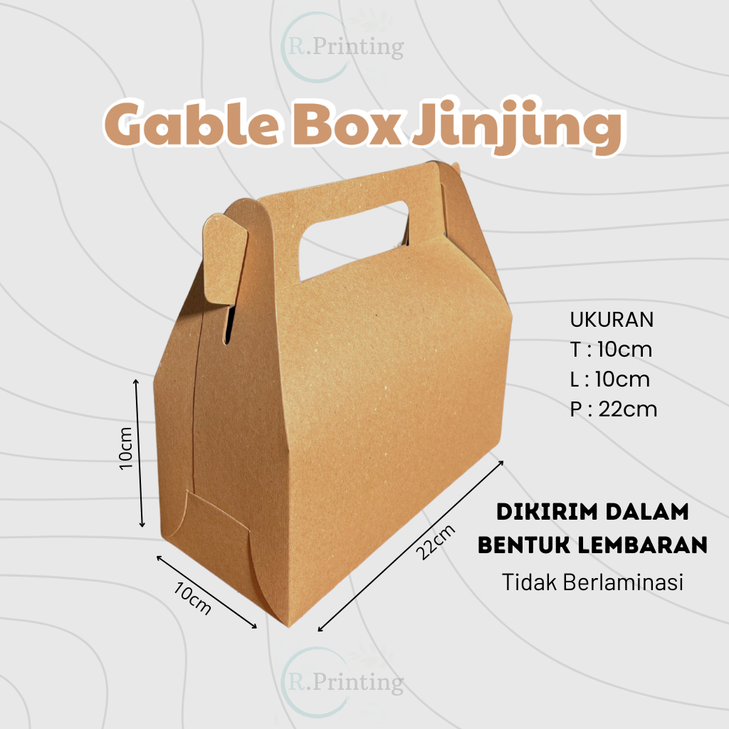 Gable Box Kraft - Gable Box Hampers Souvenir - Gable Box toples