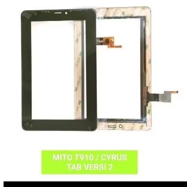TOUCHSCREEN TAB MITO T910 / CYRUS TAB VERSI 2 TS T-910 HITAM