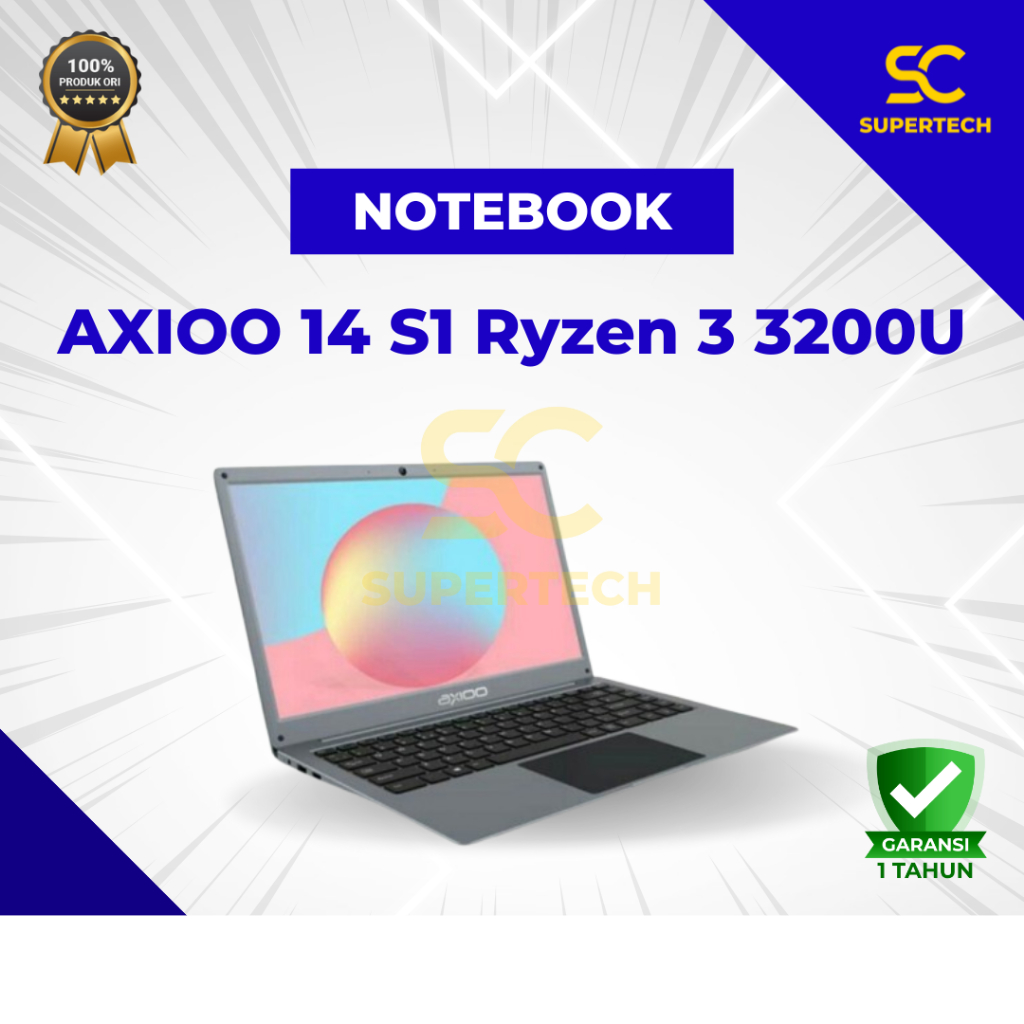 Notebook AXIOO Slimbook 14 S1 Ryzen 3 3200U 8GB 256SSD VEGA3 14FHD W10