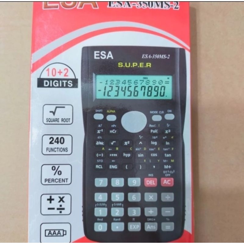 

KALKULATOR SENTIFIC ESA 350