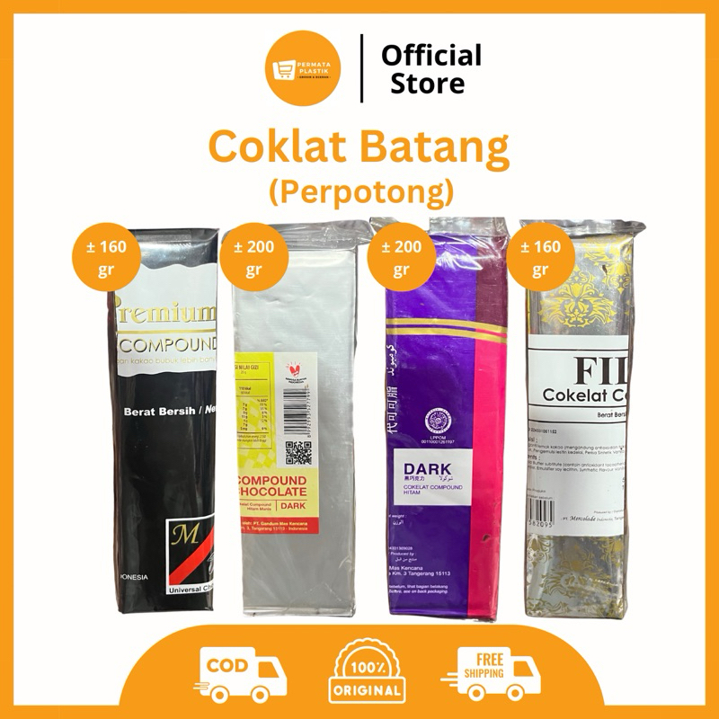 

[Khusus Instant] Cokelat Batang Coklat Compound 1 Potong (REPACK)