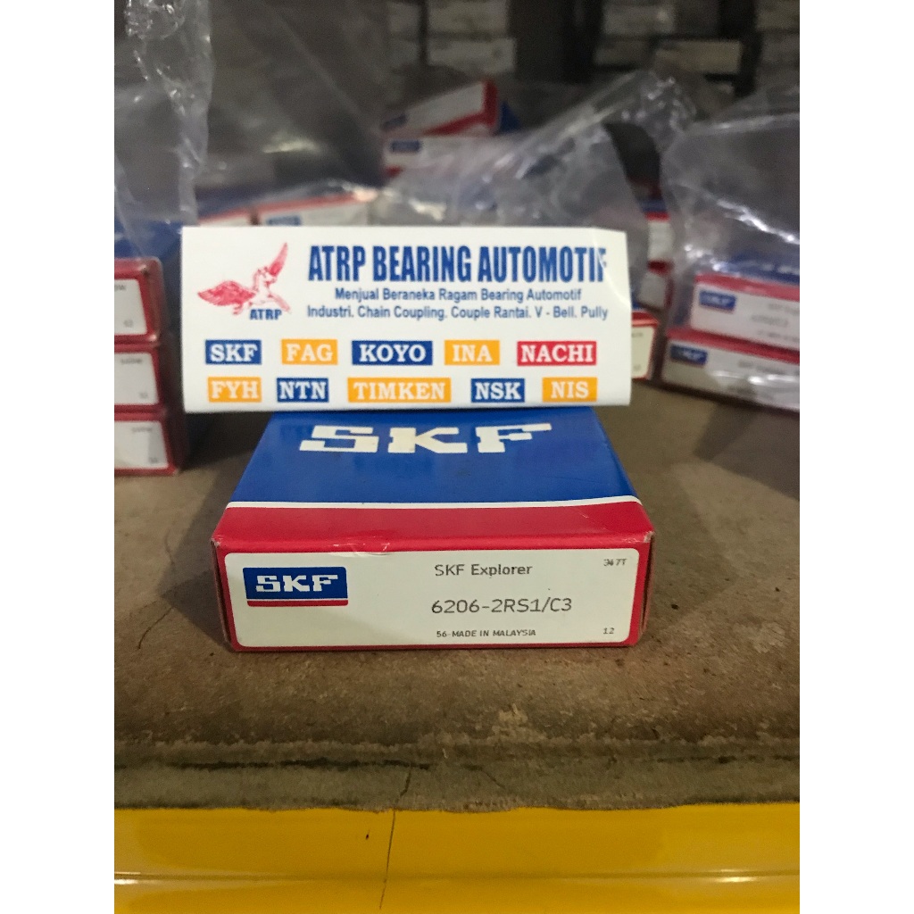 BALL BEARING 6206 2RS1/C3 6206 2RS C3  SKF ORIGINAL