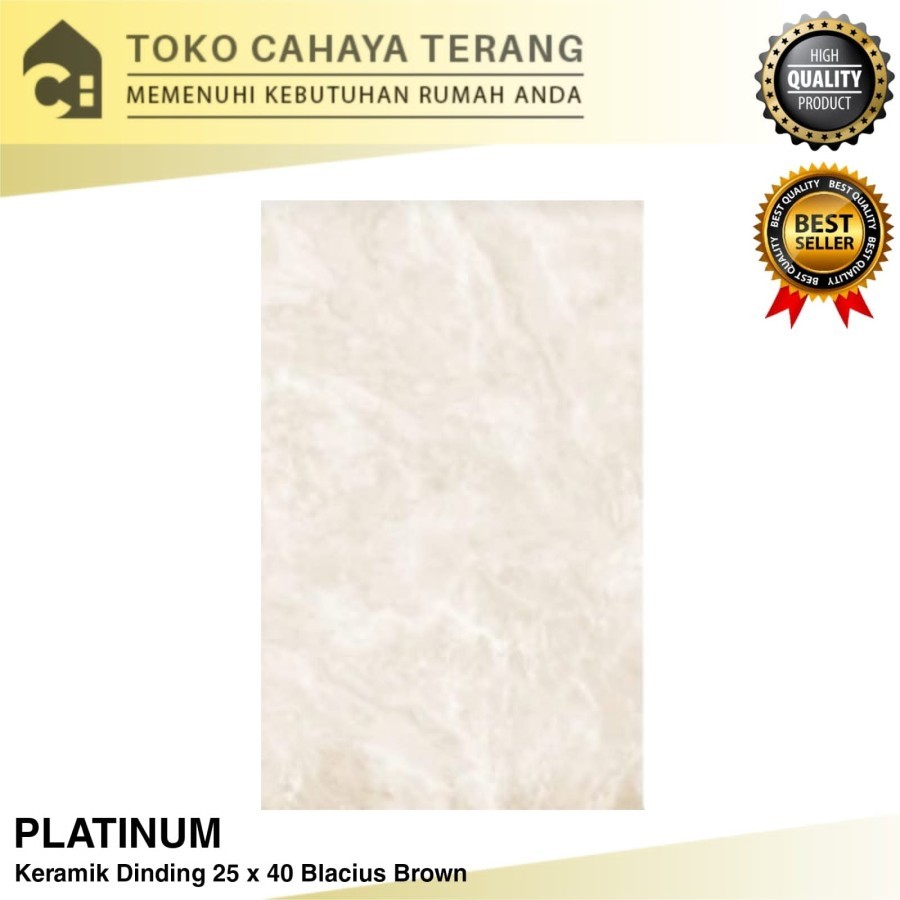 Keramik Platinum 25 x 40 Blacius Brown / Keramik Dinding Glossy