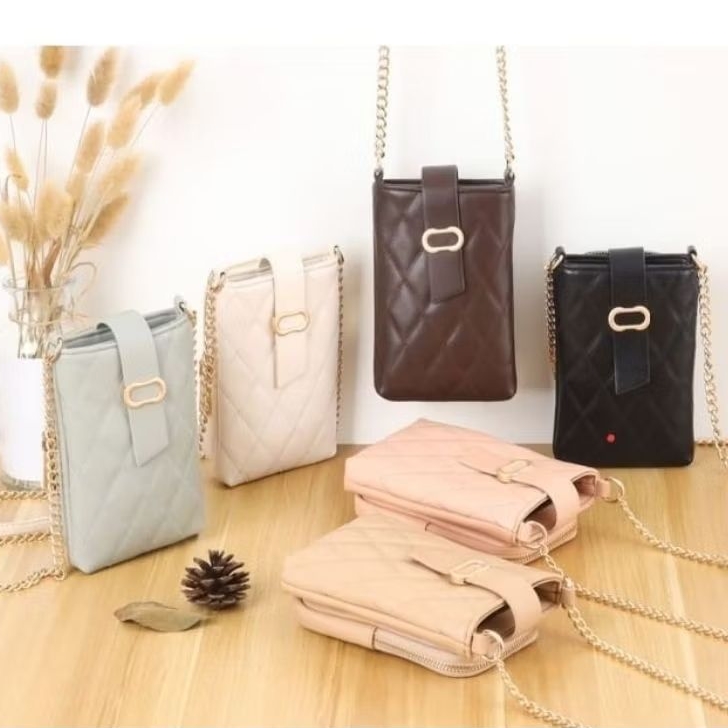 PRETTYZYS - SHINE PHONE BAG - TAS SELEMPANG - TAS SANTAI MUAT HP - TAS IMPORT - TAS WANITA