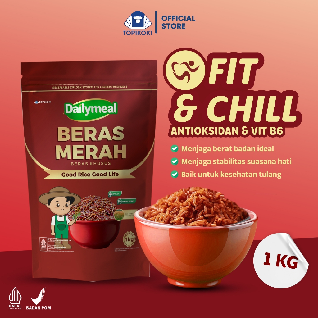 

Dailymeal - Beras Merah 1 kg - Red Rice