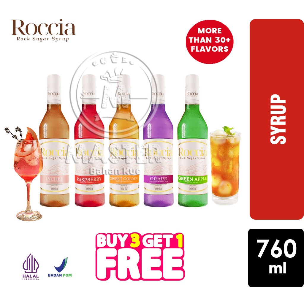 

Sirup Roccia Rock Sugar Syrup Premium [Botol 760ml]