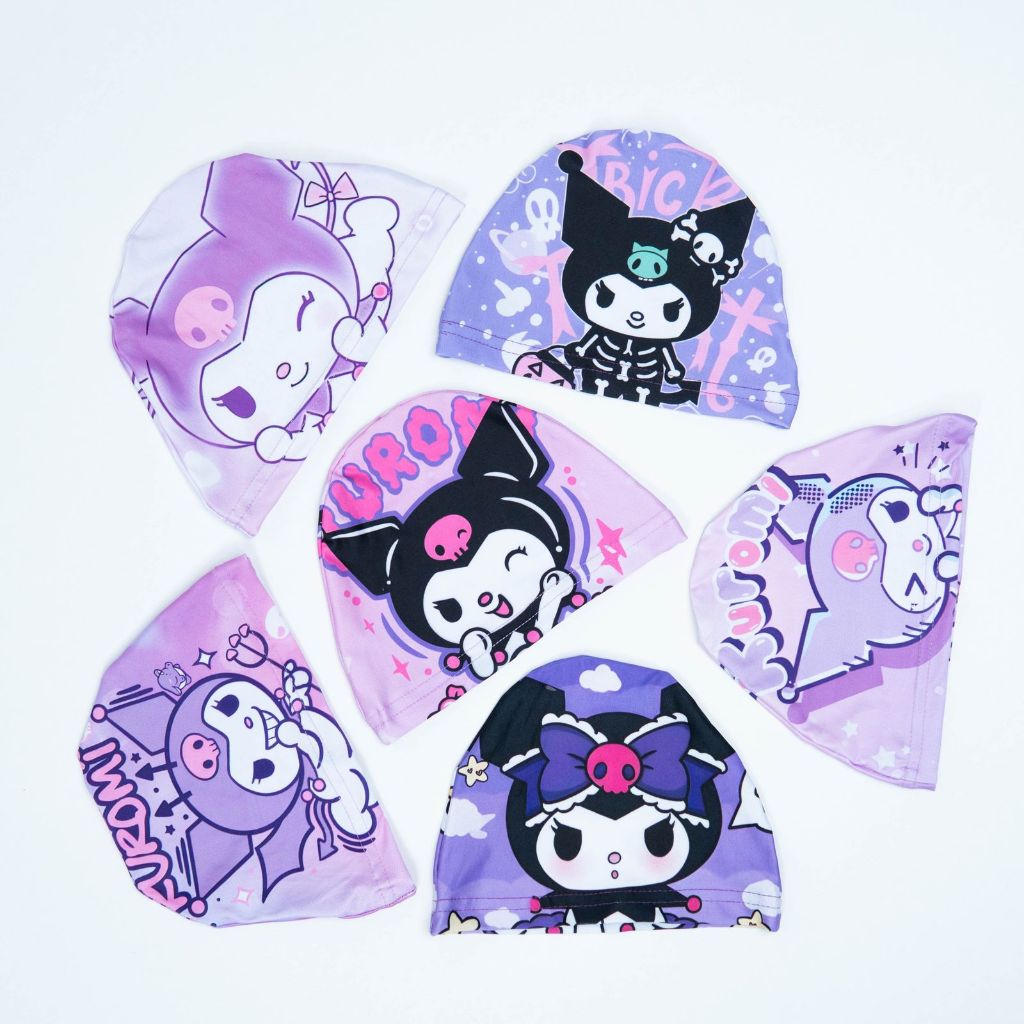 Topi Renang Anak Perempuan Motif Kuromi