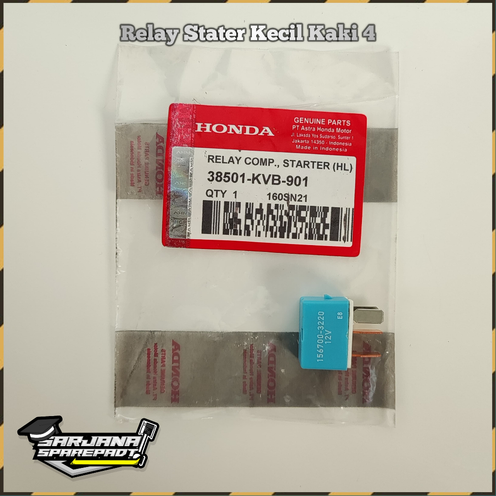 Relay Comp Stater Kecil Pin Kaki 4 Empat Motor Honda Beat Scoopy Vario 125 150 Fi ESP LED