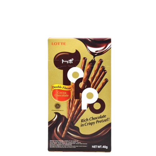 

LOTTE TOPPO DOUBLE CHOCOLATE 40 GR 8852008510492