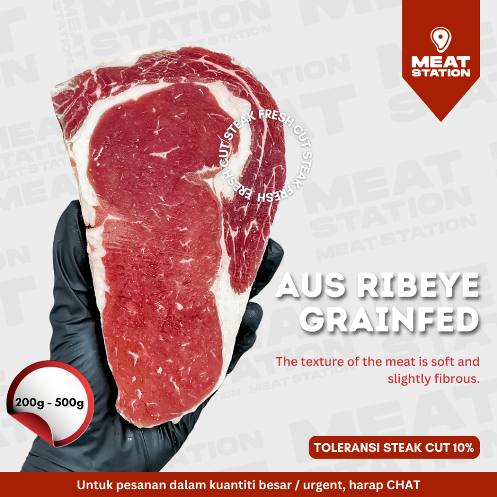 

AUS Ribeye Grainfed / Daging Steak AUS / Sapi Grainfed
