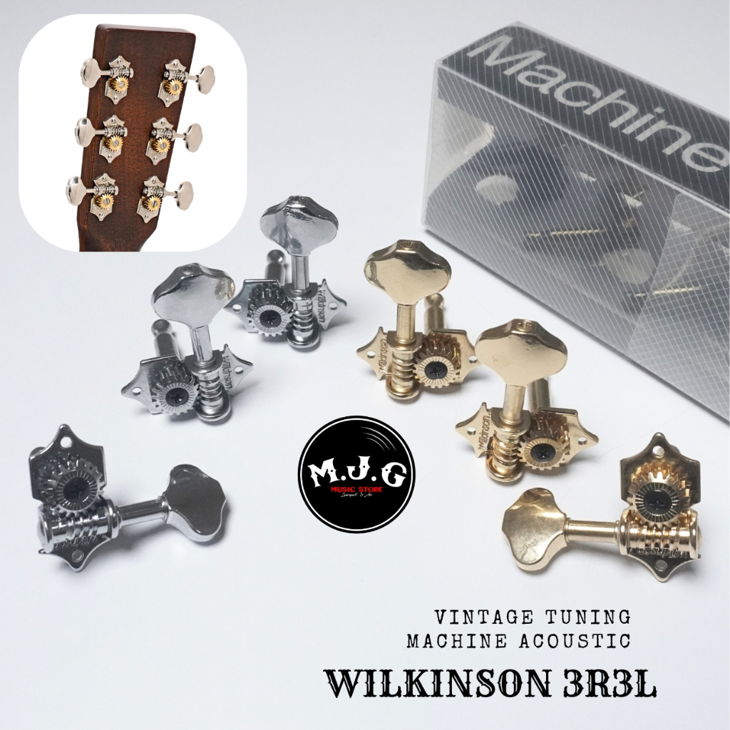 dryer machine head gitar akustik elektrik akkord martin style open gear wilkinson 3R-3L set