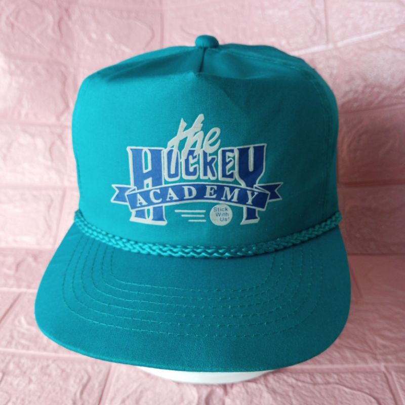 Topi Vintage RopeHat Golfer Tali Kapal Tosca Tulisan " The Hockey Academy"