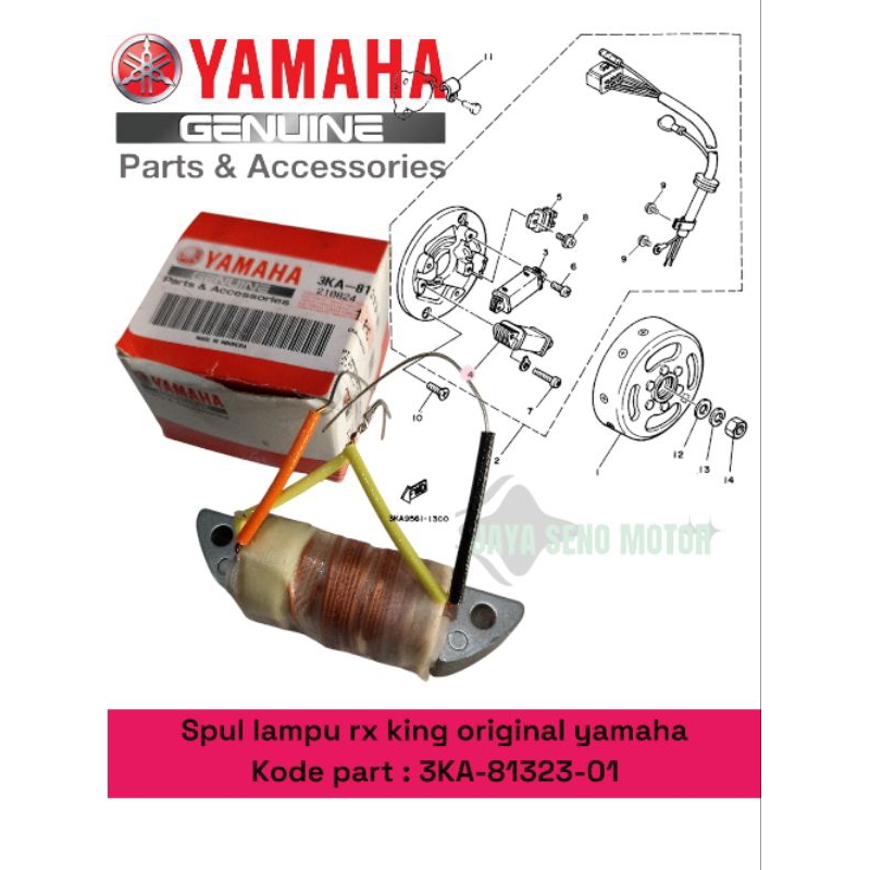 spul lampu pengisian Rx king original YAMAHA ASLI