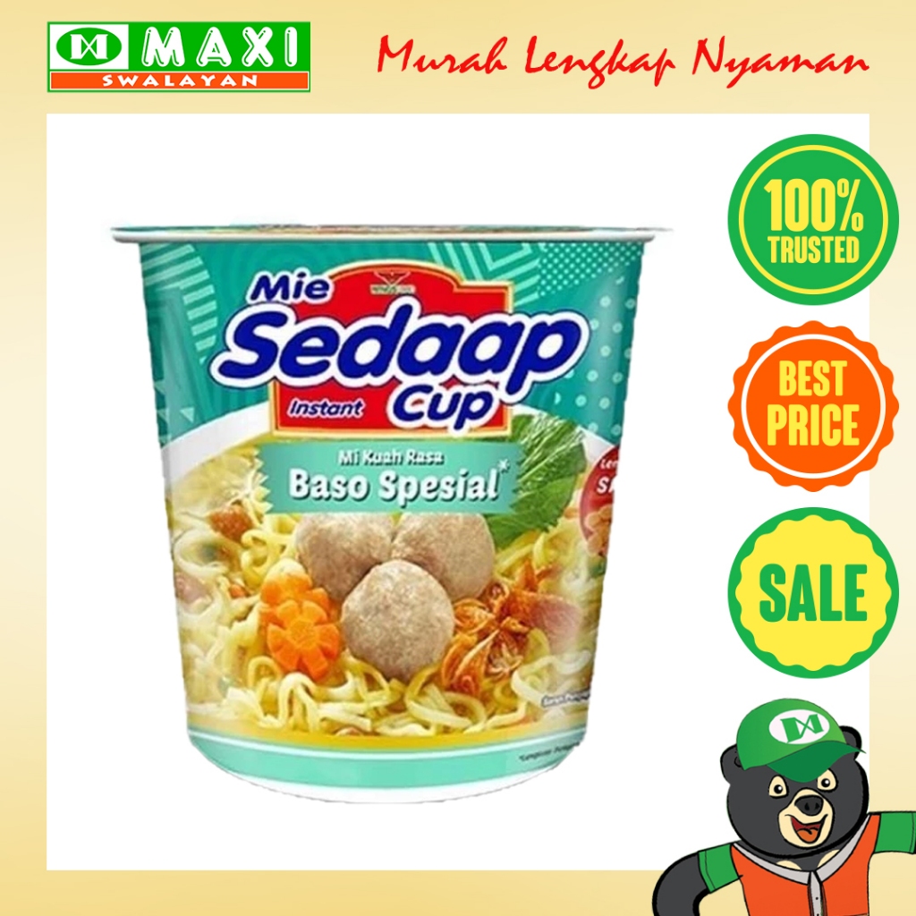 

Mie Sedaap Cup Instant Baso Spesial 85GR