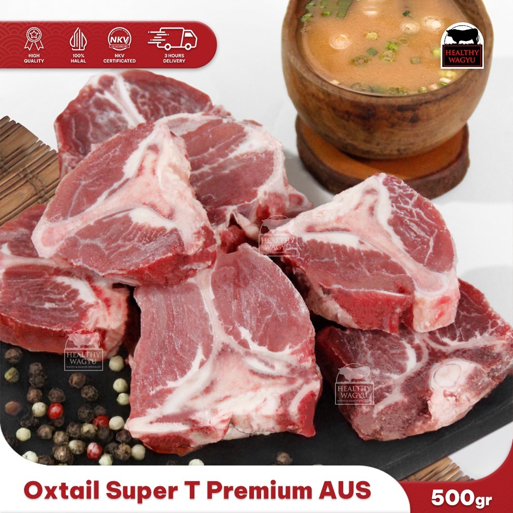 

T Oxtail Super Premium Centre Cut Australia 500gr Healthy Wagyu
