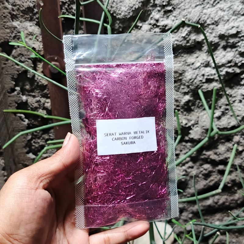 Serat Metalik Carbon Forged Carbon Kevlar Pink Sakura