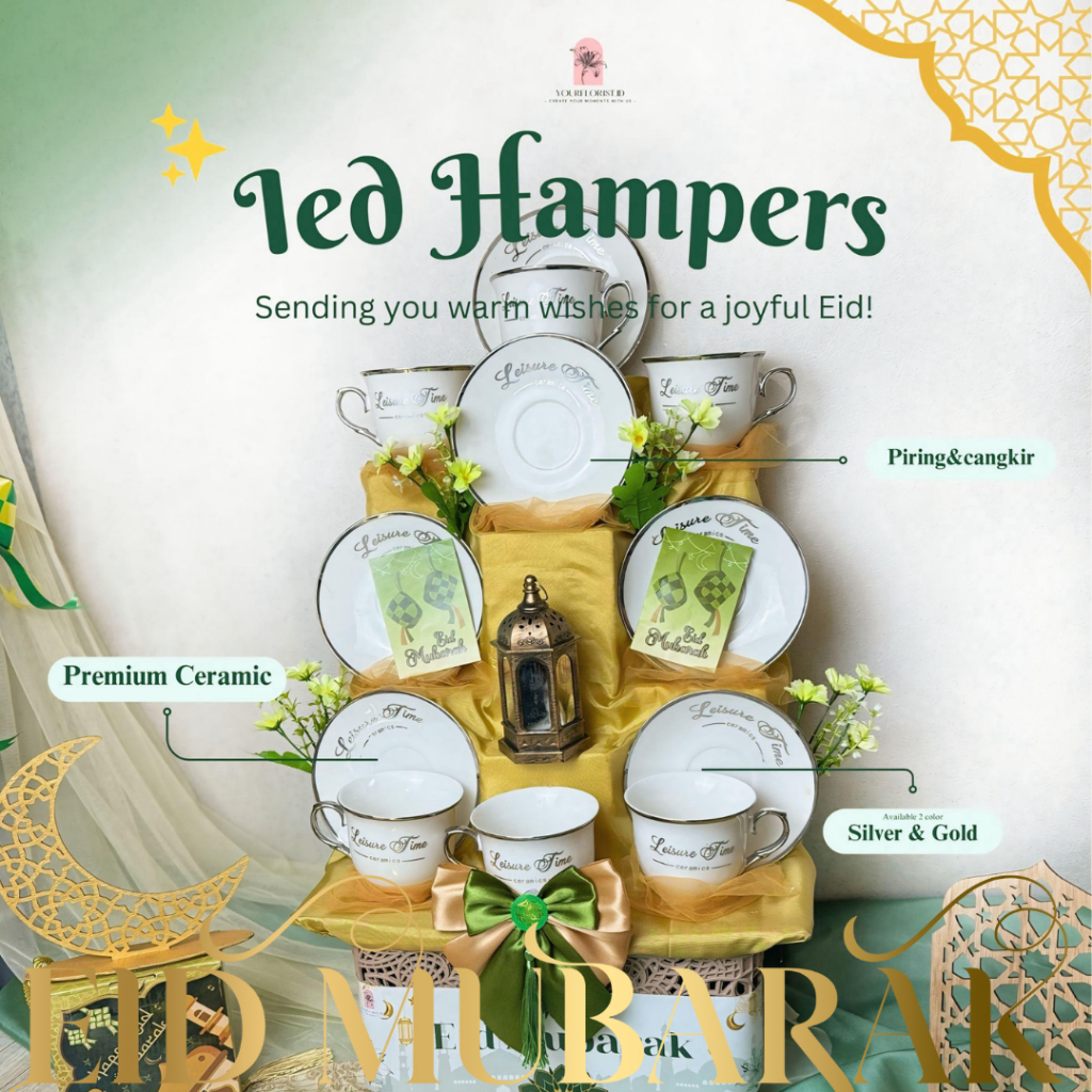 

[Rahmat Lebaran] Hampers Pecah Belah Baru Cangkir Tatakan Ramadhan 2025 Unik Idul FItri Ready Stock Jakarta