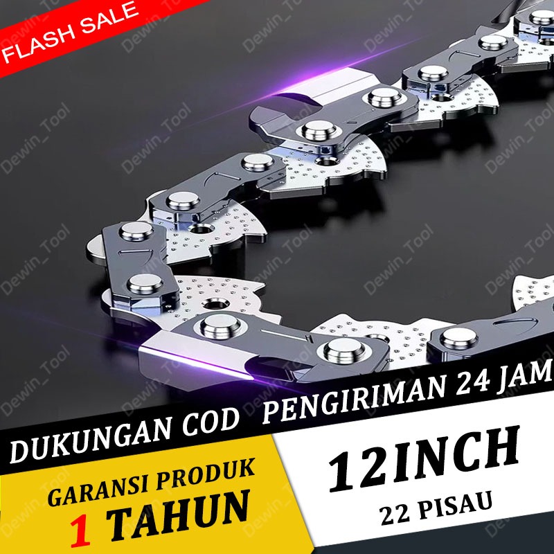 DEWIN Mata Rantai Chainsaw 12" Rantai Adaptor Gerinda Gergaji