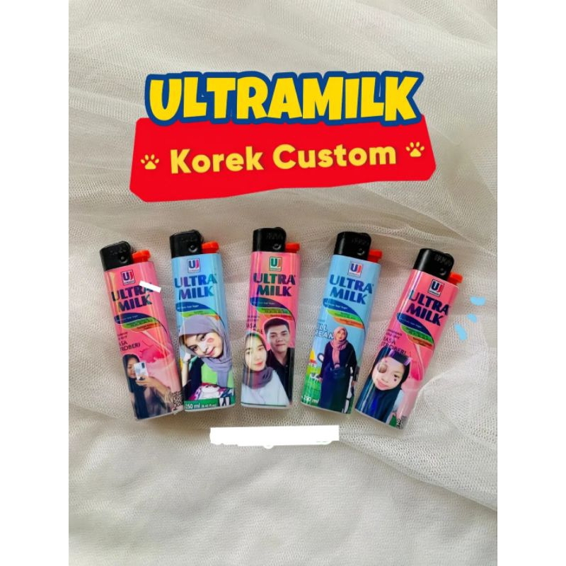 "Korek Api Custom JKT48 UltraMilk dengan Foto, Logo, dan Nama, Aman dan Anti Maling (Curanrek - Penc