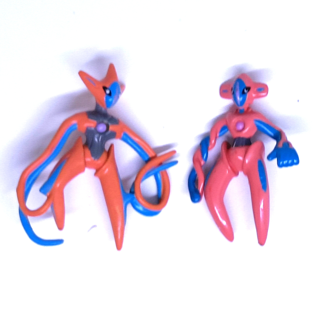 Pokemon TOMY Moncolle Figure Set - Deoxys "Normal Forme" & Deoxys "Attack Forme" (Pajangan / JP Rare
