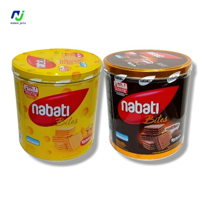 

Nabati Wafer / Nabati BITES Wafer Kaleng Cokelat&Keju@240g