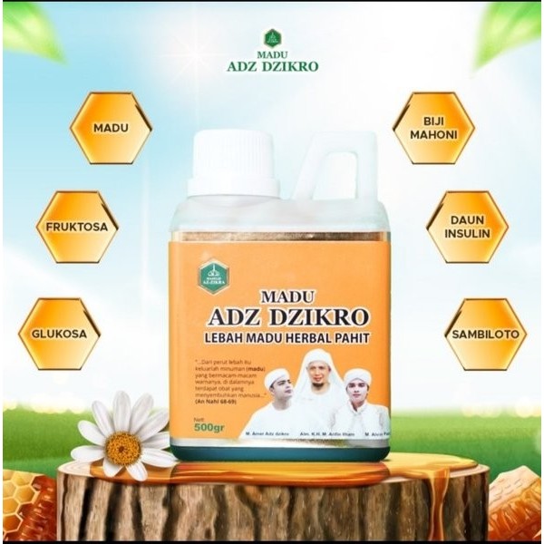 

Madu Adz Dzikro Herbal Pahit Super Original Asli 100% 500 gr