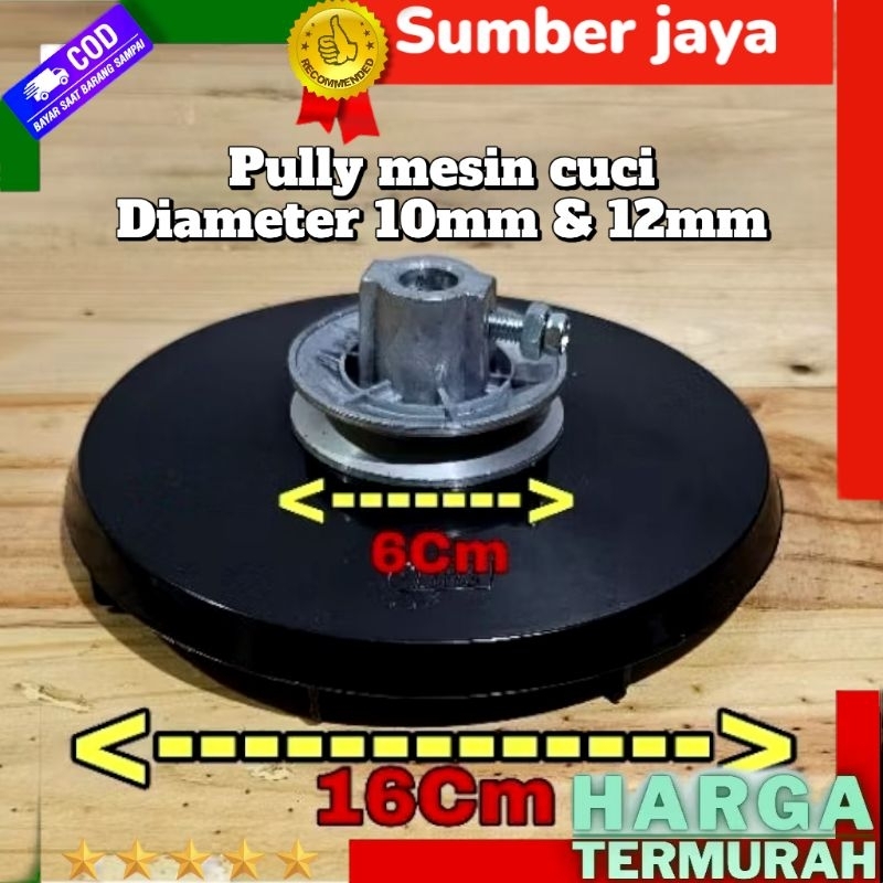 pulley mesin cuci polytron as 10mm